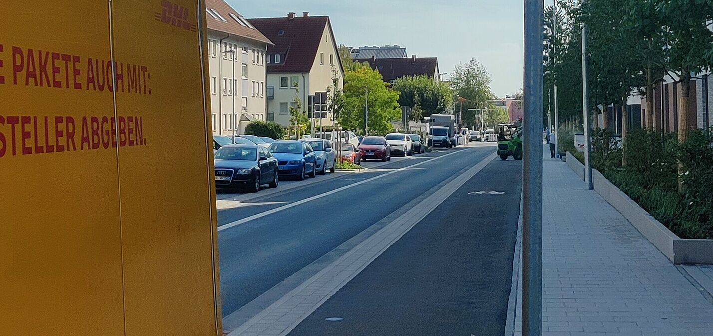 Neubau Frölingstraße Bad Homburg Frölingstraße Richtung Bahnhof vor dem ehemaligen Vickers Gelände